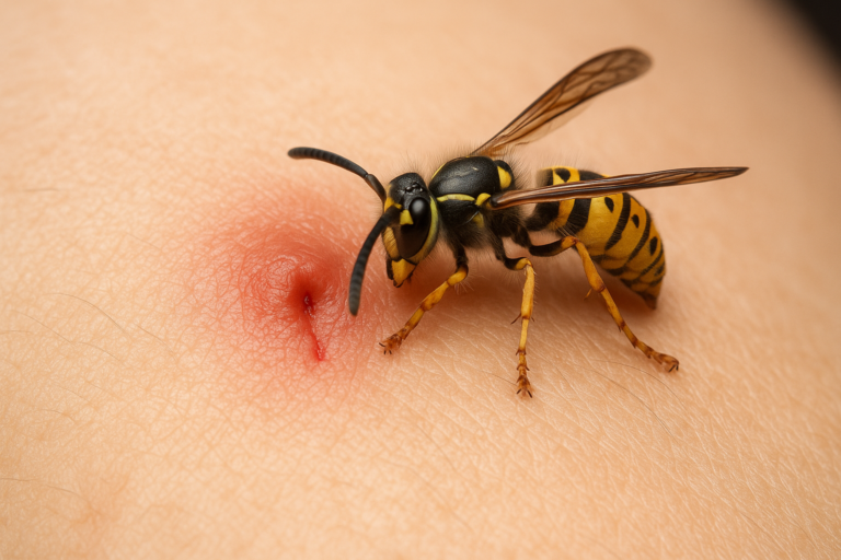 Que mettre sur piqure de guêpe