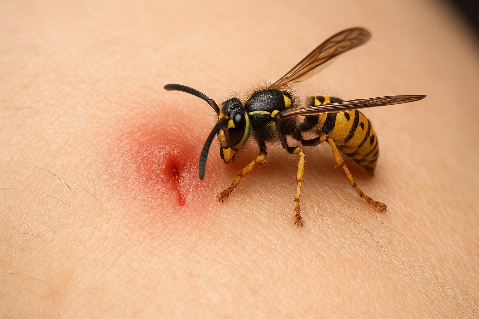 Que mettre sur piqure de guêpe