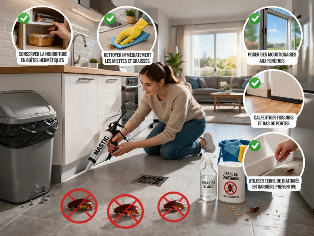 éviter les cafards dans un appartement