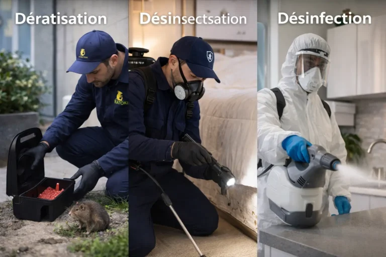 différence entre dératisation, désinsectisation et désinfection
